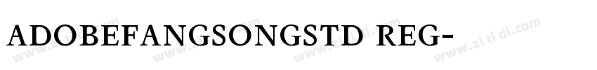 adobefangsongstd reg字体转换